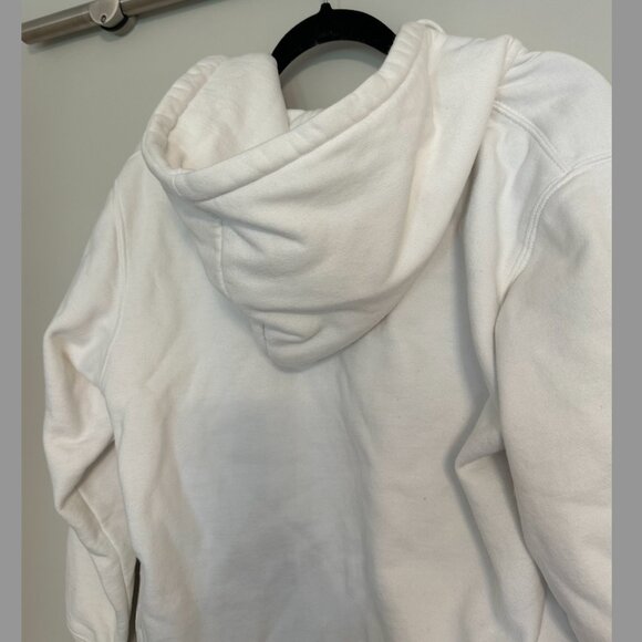 Brandy Melville White Zip-ip Hoodie - Picture 4 of 5